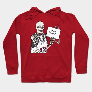 Skeleton Wilt Chamberlain 100 Points Hoodie